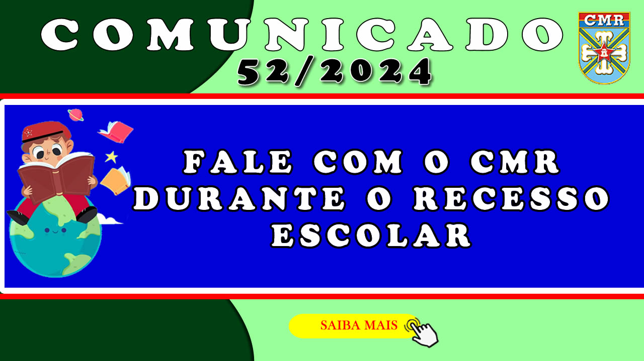 Comunicado Nr 52 - Fale com CMR