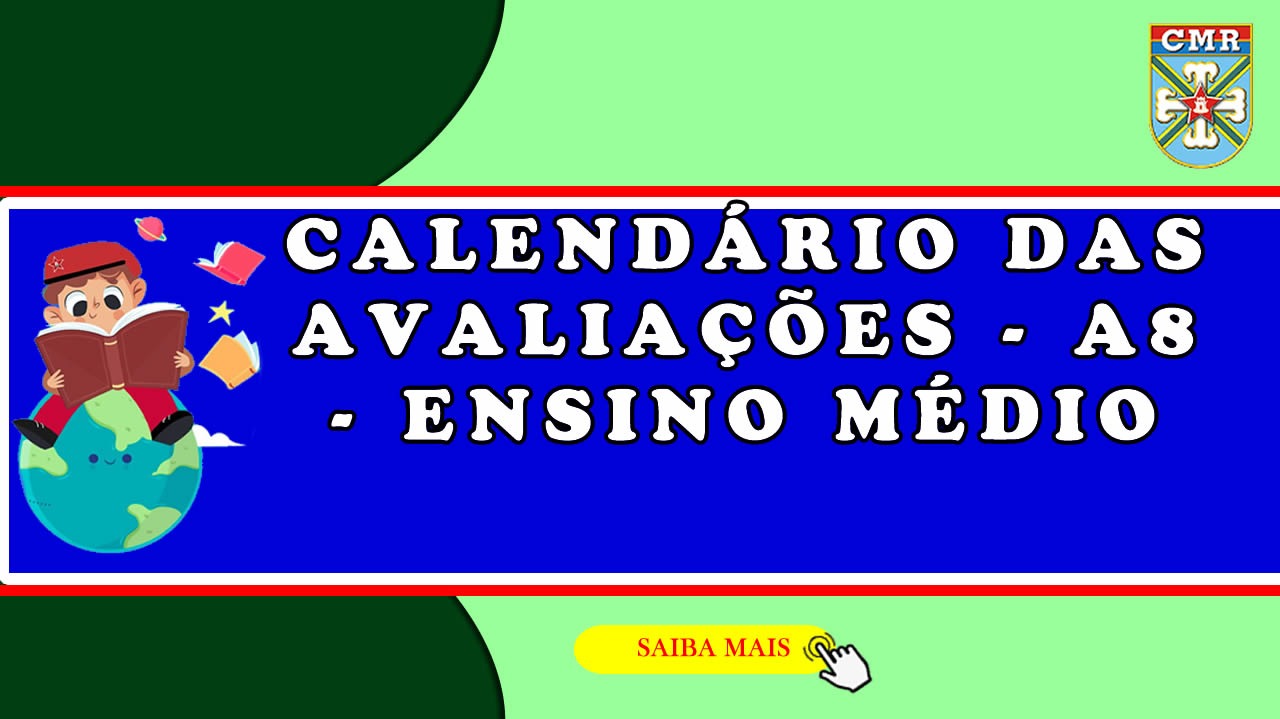 Calendário de Avaliações - A8 - Ensino Médio