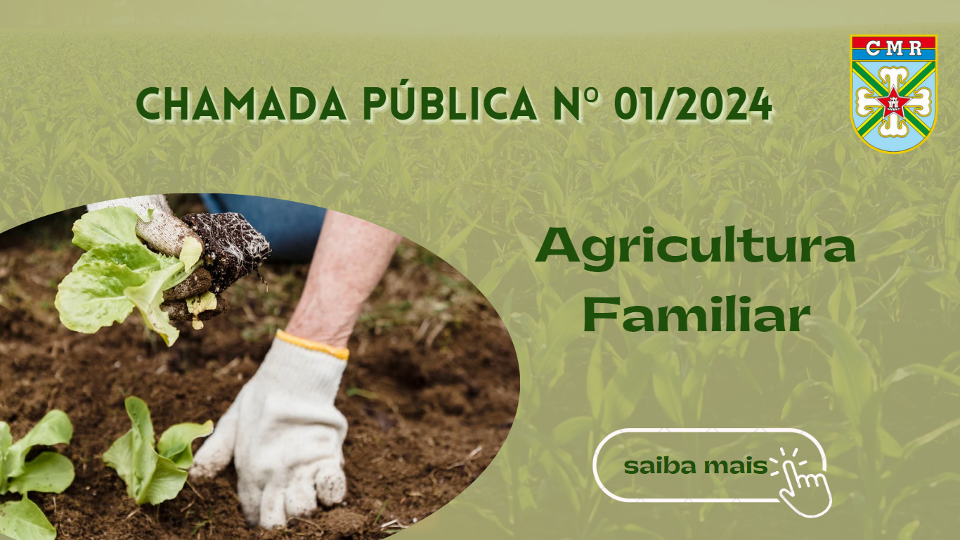 Chamada Pública Nº 01/2024 - PAA - Agricultura Familiar